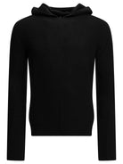 Rick Owens "Hooded Pull" Hooded Sweater - Black