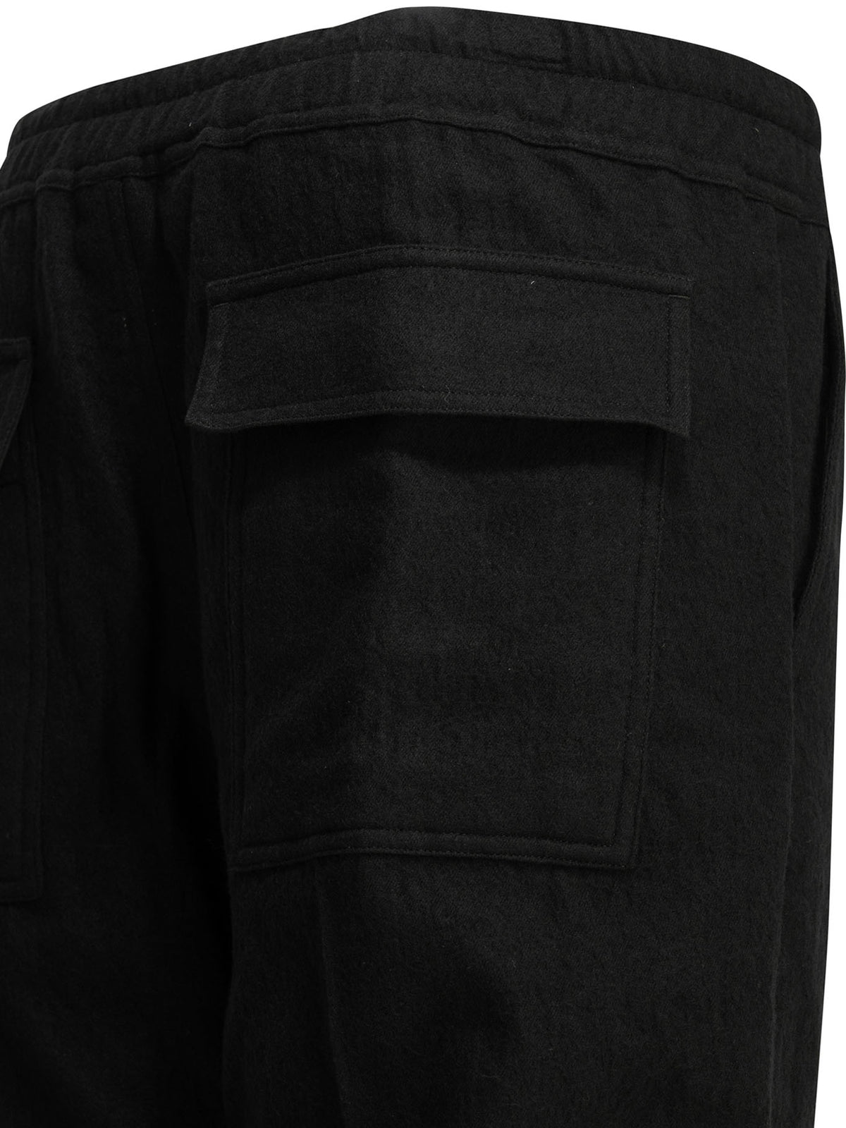 Rick Owens "Dietrch Drawstrings" Parachute Pants - Black