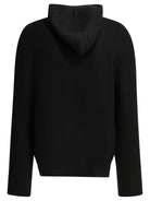 Rick Owens Zipper and hooded sweater - Black
