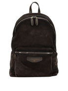 Santoni Casual suede backpack - Brown