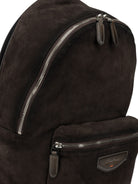 Santoni Casual suede backpack - Brown
