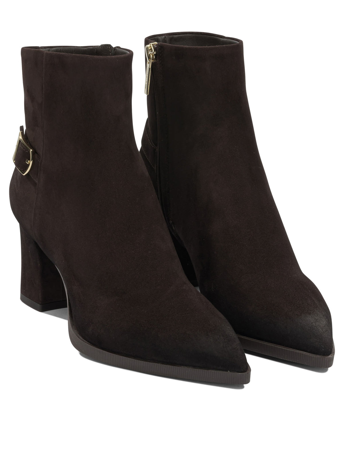 Santoni "Elly 65" zippered ankle boots - Brown