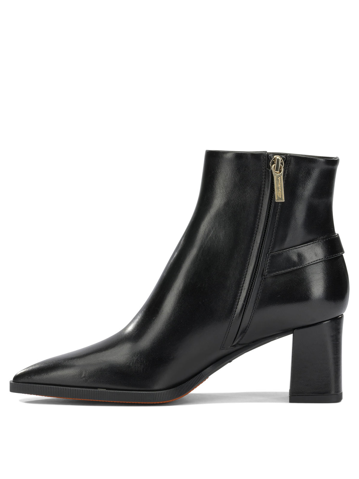 Santoni "Elly 65MM" zippered ankle boots - Black