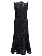 Self-Portrait Lace midi dress - Blue