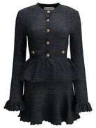 Self-Portrait Short knit dress - Blue