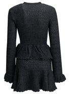 Self-Portrait Short knit dress - Blue