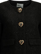 Self-Portrait Bouclé blazer - Black