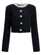 Self-Portrait Cardigan with embellishments - Blue