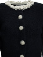 Self-Portrait Cardigan with embellishments - Blue