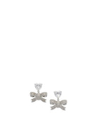 Self-Portrait Earrings with crystals - Silver