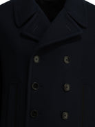 Tom Ford Short wool felt coat - Blue