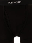 Tom Ford Cotton boxer shorts with logo - Black
