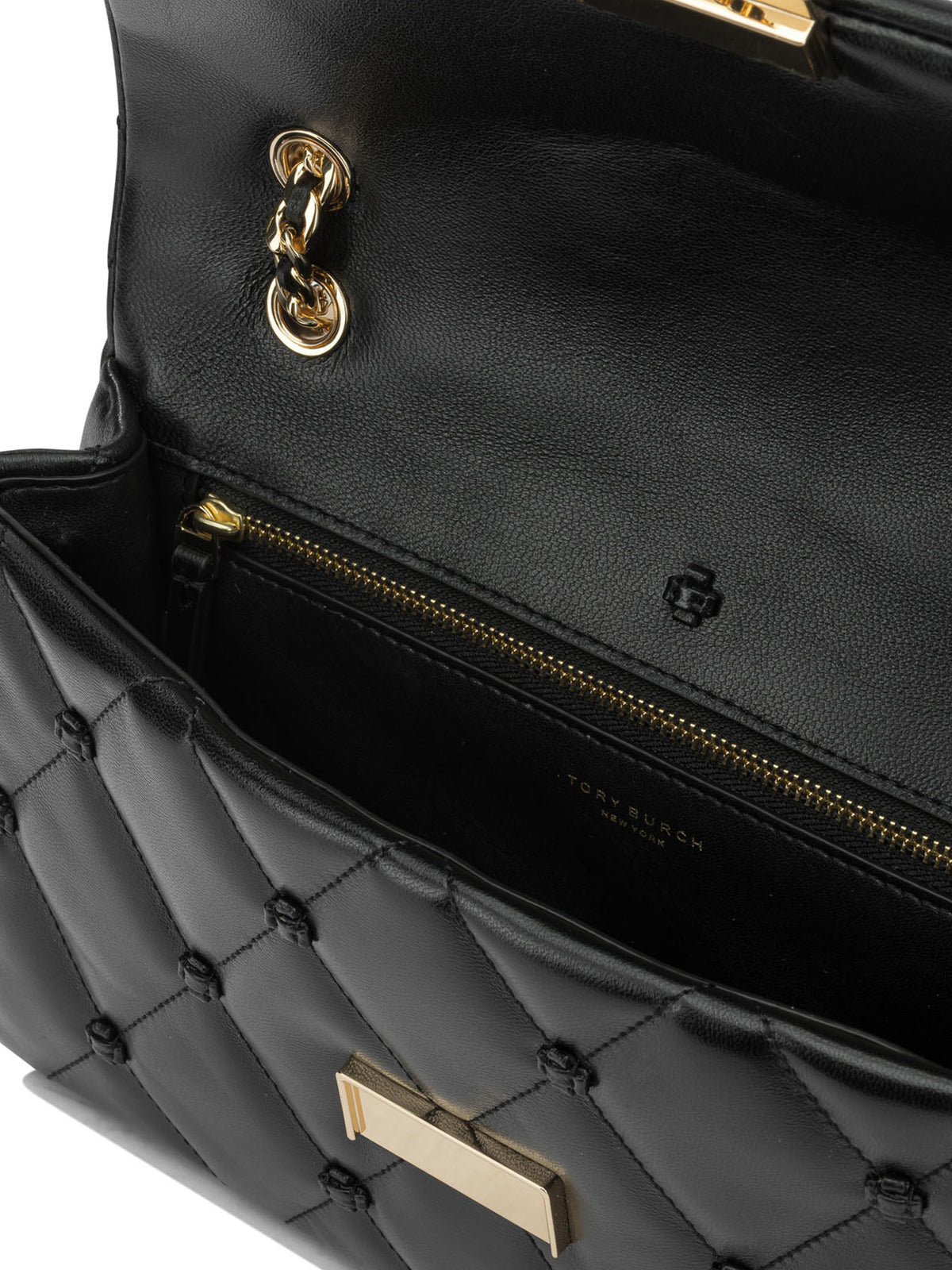 Tory Burch "Bunny Knot" Small Shoulder Bag - Black