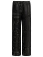 Toteme "Monogram" Casual Pants - Black