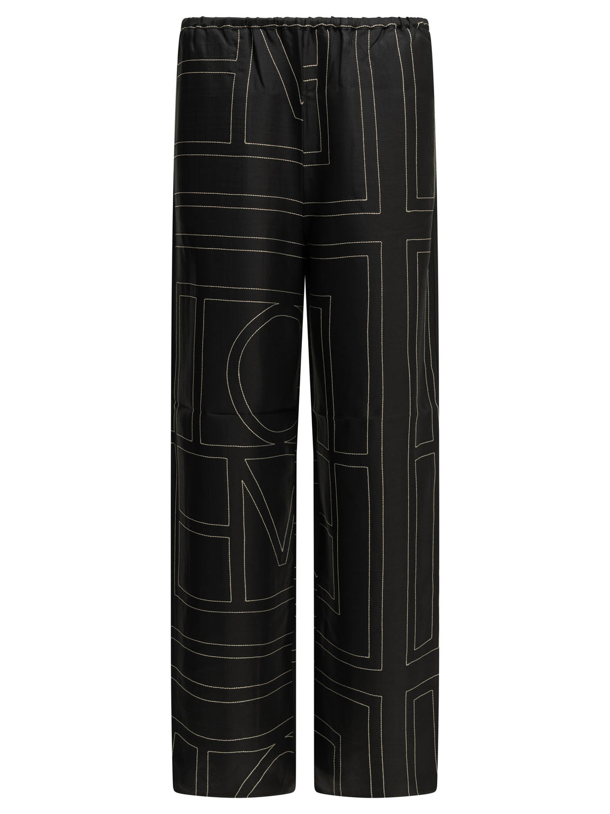 Toteme "Monogram" Casual Pants - Black
