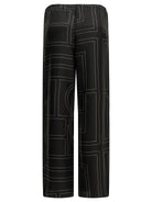 Toteme "Monogram" Casual Pants - Black