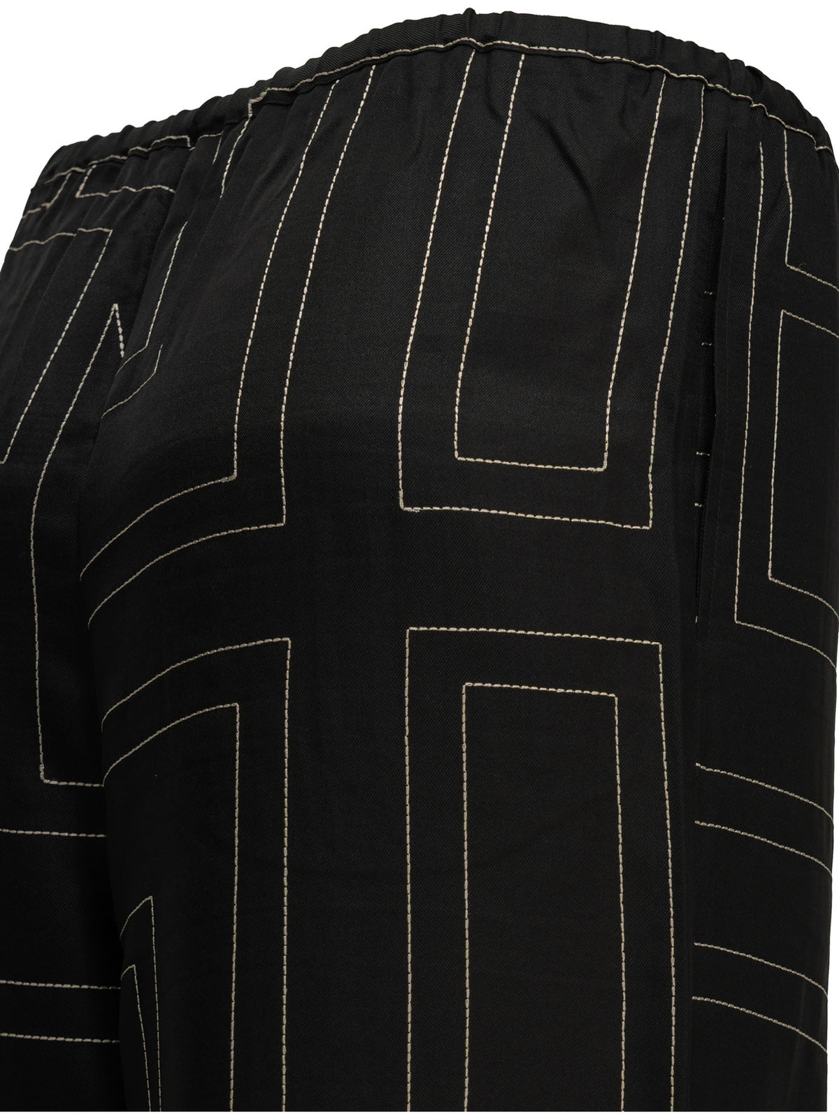 Toteme "Monogram" Casual Pants - Black