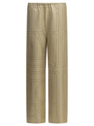 Toteme "Monogram" Casual Pants - Beige