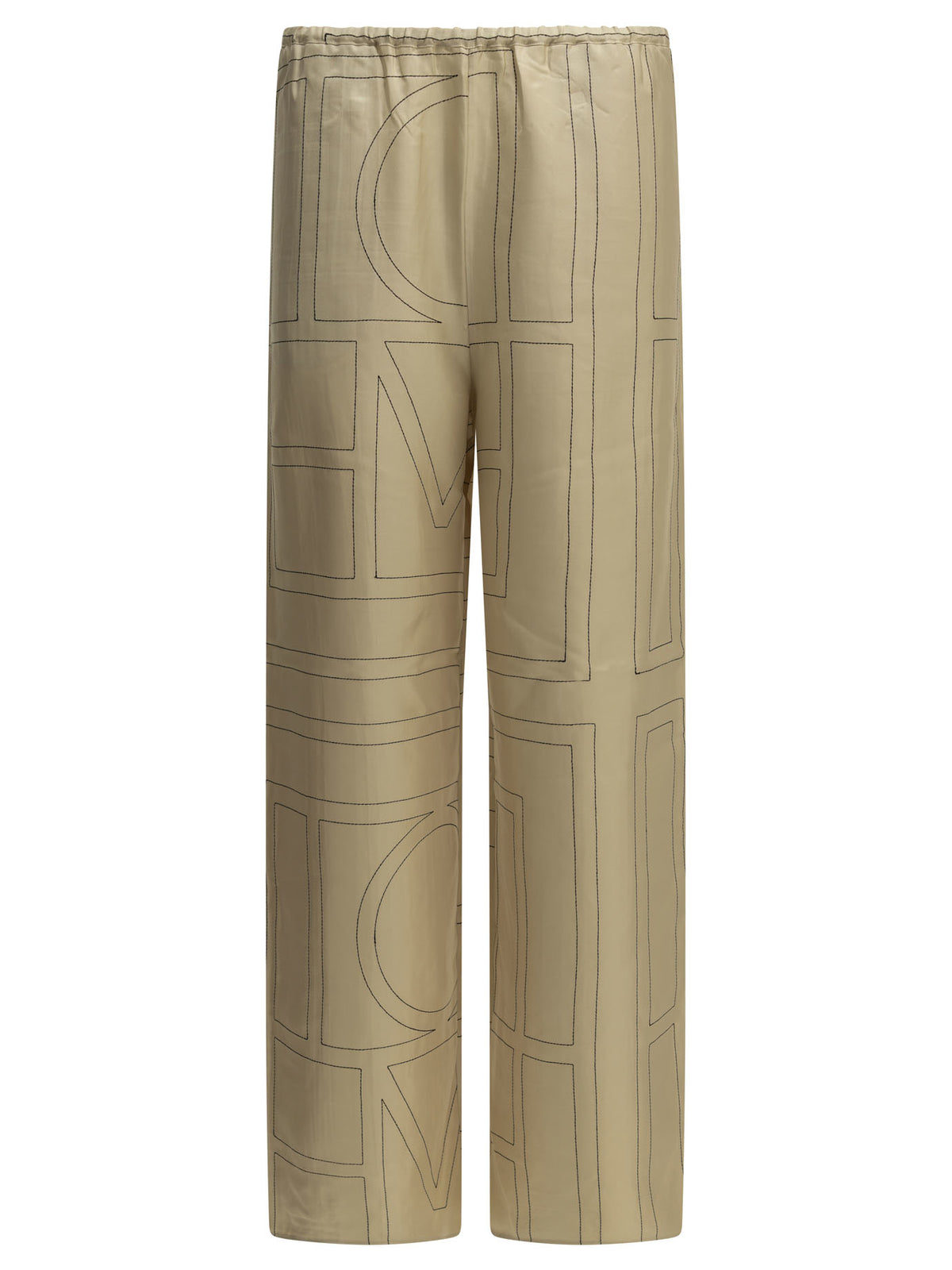 Toteme "Monogram" Casual Pants - Beige