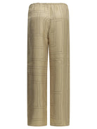 Toteme "Monogram" Casual Pants - Beige
