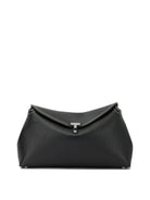 Toteme "T-Lock" Clutch Bag - Black