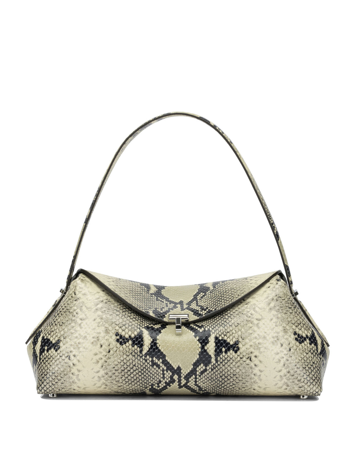 Toteme "T-lock" Medium Shoulder Bag - Beige