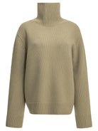 Toteme Wool Turtleneck Sweater - Green