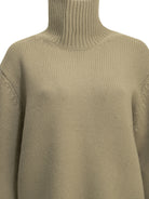 Toteme Wool Turtleneck Sweater - Green