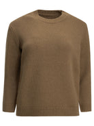 Toteme Camel-colored crew-neck sweater - Brown