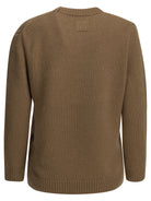 Toteme Camel-colored crew-neck sweater - Brown