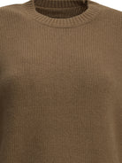 Toteme Camel-colored crew-neck sweater - Brown