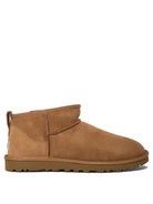 UGG "Classic Ultra Mini" Pull-On Ankle Boots - Brown