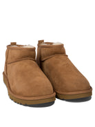 UGG "Classic Ultra Mini" Pull-On Ankle Boots - Brown
