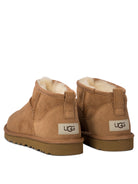 UGG "Classic Ultra Mini" Pull-On Ankle Boots - Brown