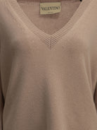Valentino V-neck cashmere sweater - Beige