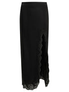 Valentino Long skirt with ruffles - Black