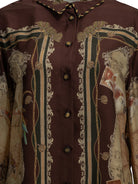 Zimmermann "Valiant" Casual Shirt - Burgundy