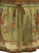 Zimmermann "Indra Relaxed" lace-up shorts - Green