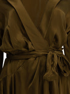 Zimmermann Short Wrap Dress - Brown