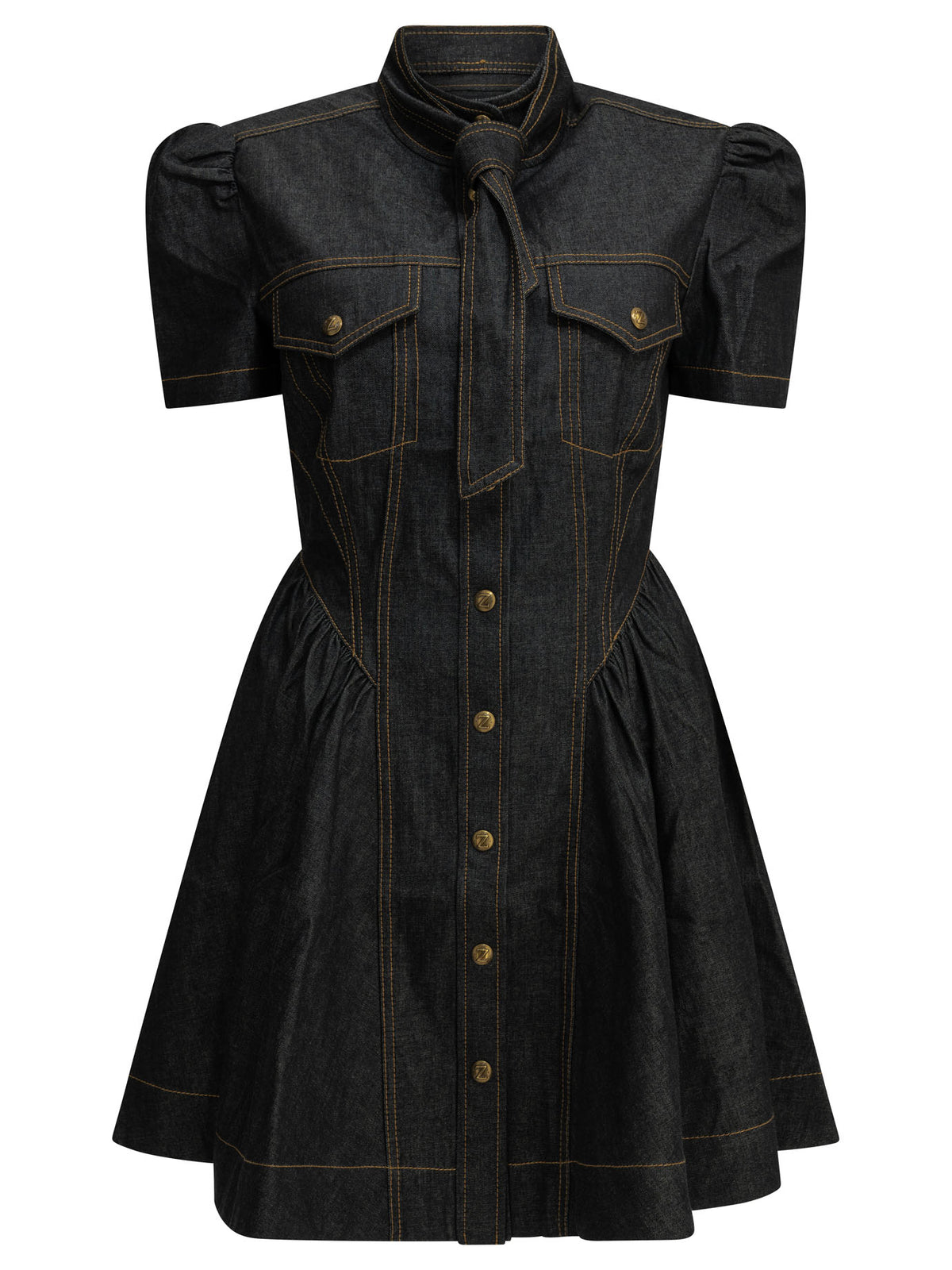 Zimmermann Short denim dress - Blue