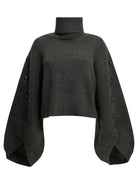 Zimmermann "Valiant" Turtleneck Sweater - Grey