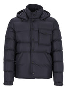 Moncler "Tygid" Short Down Jacket With Hood - Black