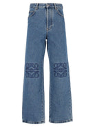 Loewe Jeans Baggy Anagram In Denim - Blue