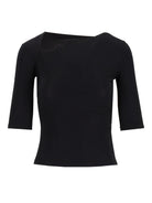 Mm6 Maison Margiela Anatomic Lycra Jersey Shirt - Black