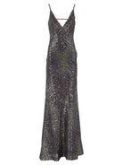 Missoni Long Dress With Backless And Sequins - Multi