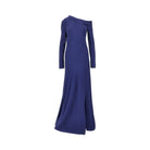 Alberta Ferretti Asymmetrical neckline long dress