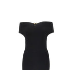 Alberta Ferretti Knitted midi dress with metal detail