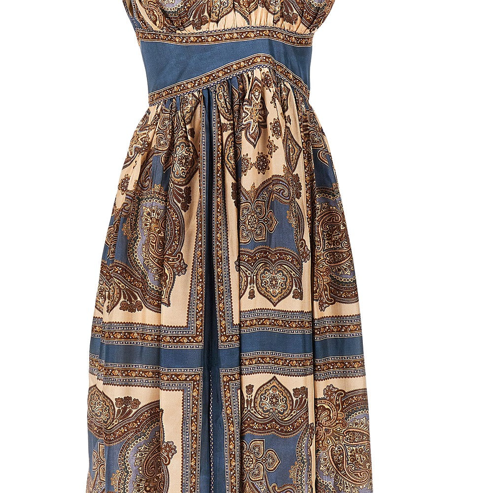 Zimmermann 'Mahon' Paisley silk long dress