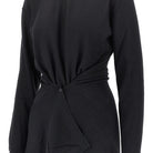 Lemaire Buttoned panels knitted midi dress
