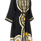 La Double J Printed silk 'Muumuu' long dress